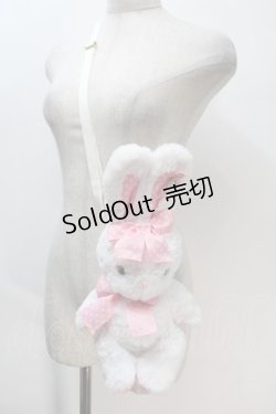 画像1: Angelic Pretty / リリカルバニーぬいぐるみポーチ  白 S-25-10-23-039-AP-BG-HR-ZS