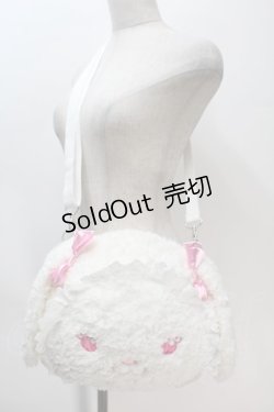 画像1: BABY,THE STARS SHINE BRIGHT /  うさくみゃちゃんのおかおBag  白 S-25-10-23-040-BA-BG-HR-ZS