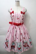 Angelic Pretty / Cherry Stampジャンパースカート  ピンク S-25-10-24-026-AP-OP-HR-ZS