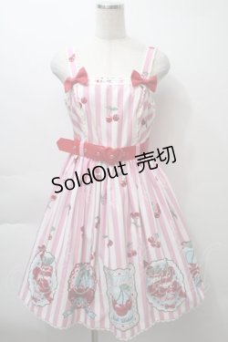 画像1: Angelic Pretty / Cherry Stampジャンパースカート  ピンク S-25-10-24-026-AP-OP-HR-ZT029