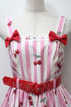 画像3: Angelic Pretty / Cherry Stampジャンパースカート  ピンク S-25-10-24-026-AP-OP-HR-ZT029