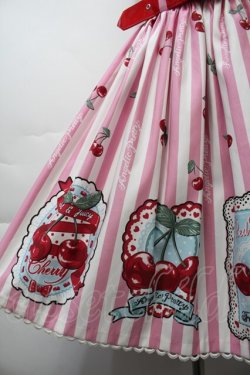 画像4: Angelic Pretty / Cherry Stampジャンパースカート  ピンク S-25-10-24-026-AP-OP-HR-ZT029