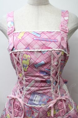画像3: Angelic Pretty / Fancy Stationeryローウエストジャンパースカート  ピンク S-25-10-24-027-AP-OP-SZ-ZS
