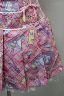 画像5: Angelic Pretty / Fancy Stationeryローウエストジャンパースカート  ピンク S-25-10-24-027-AP-OP-SZ-ZS