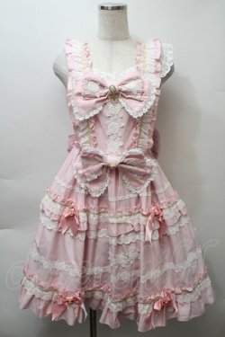 画像1: BABY,THE STARS SHINE BRIGHT / Rose Lace Rococoジャンパースカート  ピンク S-25-10-24-003-BA-OP-AS-ZS