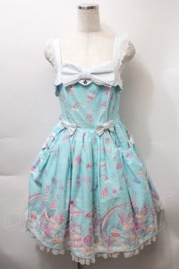 Angelic Pretty / MilkyPlanetジャンパースカート  サックス S-25-10-24-029-AP-OP-HR-ZS
