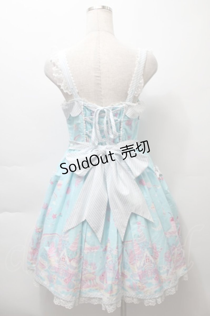 画像2: Angelic Pretty / MilkyPlanetジャンパースカート  サックス S-25-10-24-029-AP-OP-HR-ZS (2)
