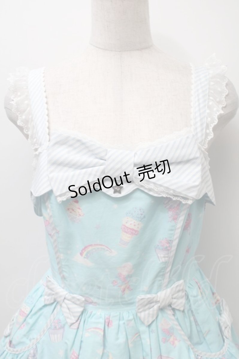 画像3: Angelic Pretty / MilkyPlanetジャンパースカート  サックス S-25-10-24-029-AP-OP-HR-ZS (3)
