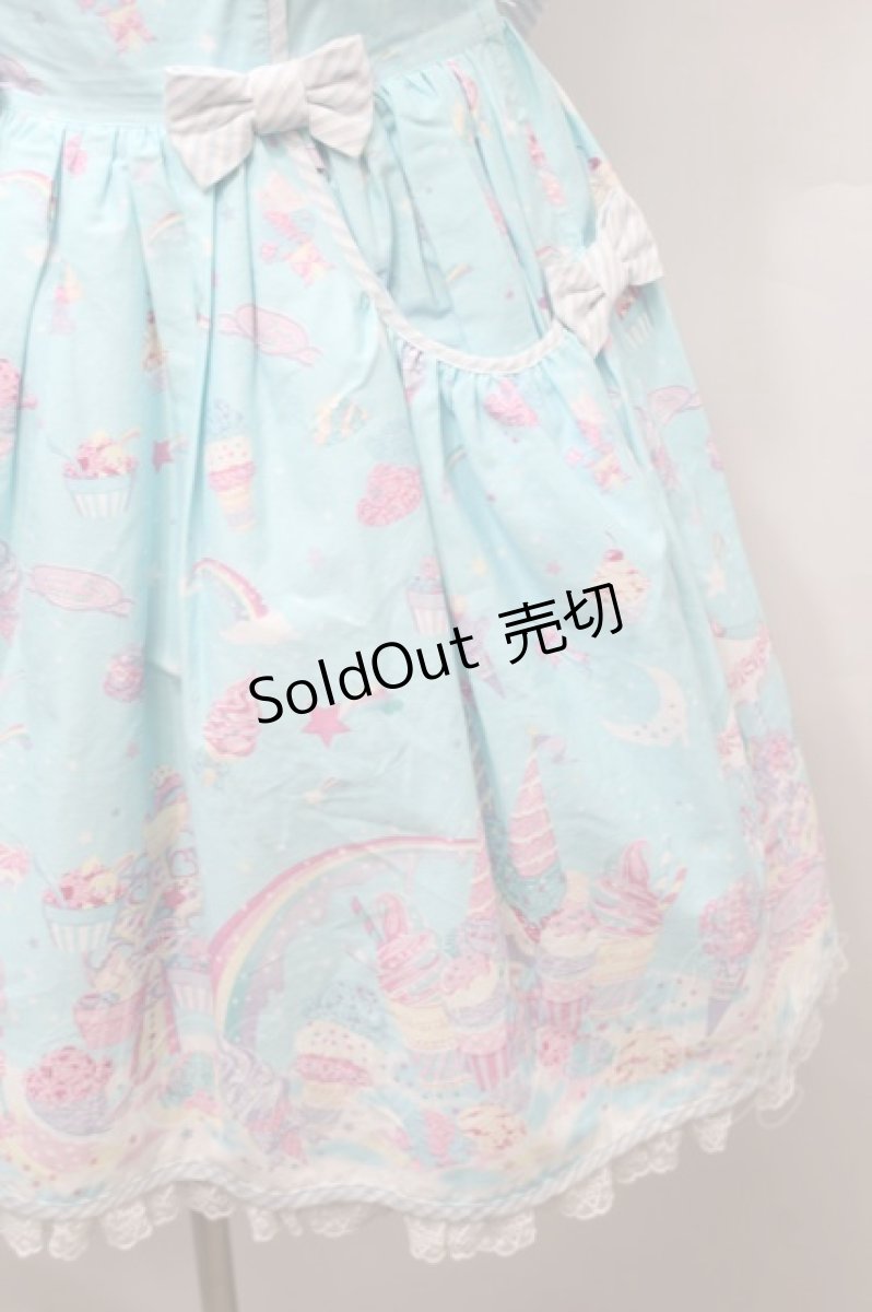 画像4: Angelic Pretty / MilkyPlanetジャンパースカート  サックス S-25-10-24-029-AP-OP-HR-ZS (4)