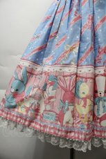 画像4: Angelic Pretty / MELODY TOYSハイウエストジャンパースカート  サックス S-25-10-24-030-AP-OP-AS-ZS (4)