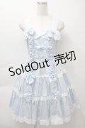 Angelic Pretty / 肩リボンジャンパースカート  サックス S-25-10-24-031-AP-OP-SZ-ZS