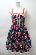 Angelic Pretty / Royal Crown Berry SpecialジャンパースカートSet  紺 S-25-10-24-032-AP-OP-AS-ZS