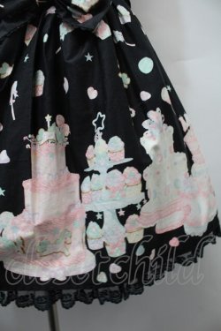 画像5: Angelic Pretty / Decoration Dream後ろフリルジャンパースカート  黒 S-25-10-24-035-AP-OP-SZ-ZS
