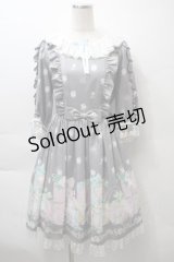 Angelic Pretty / Un Birthdayワンピース  グレー S-25-10-24-037-AP-OP-SZ-ZT243