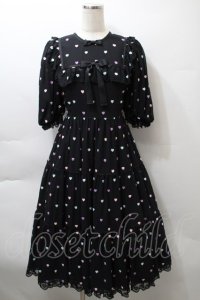 Angelic Pretty / Candy Petit Heartワンピース  黒 S-25-10-24-038-AP-OP-AS-ZT244