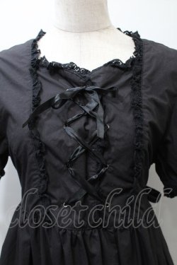 画像3: metamorphose / ハイウエスト袖付ジャンパースカート  黒 S-25-10-24-039-ME-OP-HR-ZS