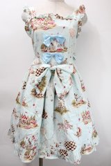 BABY,THE STARS SHINE BRIGHT / アリスインファンフェアジャンパースカート  ミント S-25-10-24-1036-BA-OP-HR-ZS