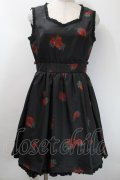 Ank Rouge / Melt Strawberry ワンピース  黒 S-25-10-24-1041-CA-OP-HR-ZS