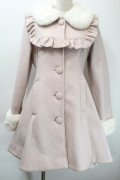 Ank Rouge / ヨークフリルドーリーコート  ピンクｘ白 S-25-10-24-1042-CA-CO-HR-ZS