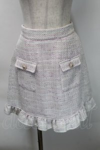 Ank Rouge / ツイードスカート  パープル S-25-10-24-1048-CA-PA-HR-ZS