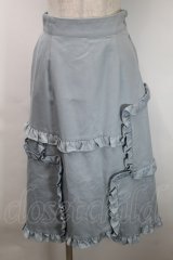 MILK / フレームフリルスカート  サックス S-25-10-24-1050-ML-SK-HR-ZS