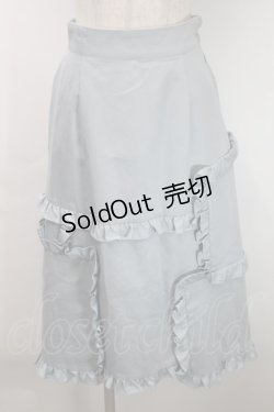 画像1: 【SALE】MILK / フレームフリルスカート  サックス S-25-10-24-1050-ML-SK-HR-ZT517