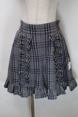 画像1: MILK / Check Checkキュロット  グレーｘパープル S-25-10-24-1054-ML-PA-HR-ZS
