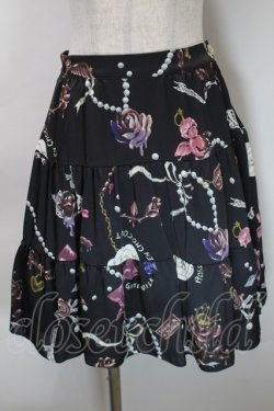 画像1: MILK / ショコラローズスカート  ブラックチョコ S-25-10-24-1056-ML-SK-HR-ZS