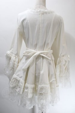 画像2: MARBLE / 編み上げ総フリルドレスワンピース  白 S-25-10-24-1013-GO-OP-AS-ZS