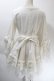 画像2: MARBLE / 編み上げ総フリルドレスワンピース  白 S-25-10-24-1013-GO-OP-AS-ZS (2)