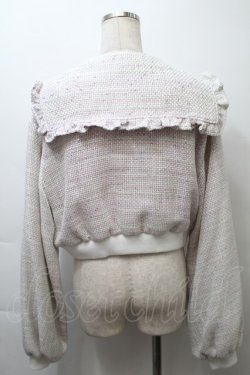 画像2: Ank Rouge / ツイードセーラーブルゾン  パープル S-25-10-24-1017-CA-JA-HR-ZS