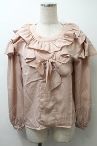 MILK / Kittenブラウス  ピンク S-25-10-24-1018-ML-BL-HR-ZS