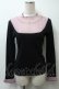 画像1: MILK / /Lady トップス  黒xピンク S-25-10-24-1025-ML-TO-HR-ZS (1)