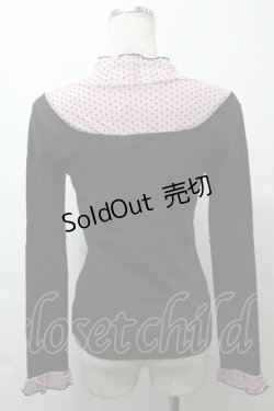 画像2: MILK / /Lady トップス  黒xピンク S-25-10-24-1025-ML-TO-HR-ZS