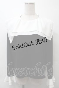 MILK / Sisterブラウス  黒ｘ白 S-25-10-24-1027-ML-BL-HR-ZS