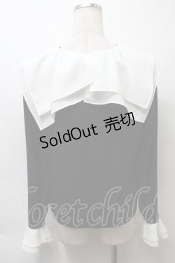 画像2: MILK / Sisterブラウス  黒ｘ白 S-25-10-24-1027-ML-BL-HR-ZS