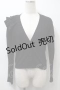 MILK / ティアードリブカーディガン  黒 S-25-10-24-1030-ML-TO-HR-ZS