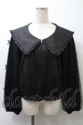 Ank Rouge / チュールリボンセーラーブルゾン  黒　 S-25-10-24-1031-CA-JA-HR-ZS