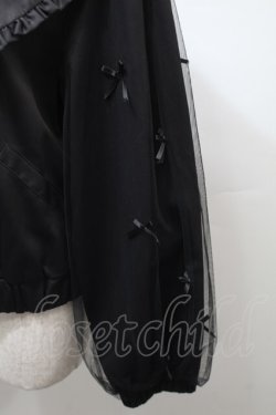 画像3: Ank Rouge / チュールリボンセーラーブルゾン  黒  S-25-10-24-1031-CA-JA-HR-ZS
