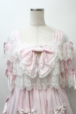 画像3: BABY,THE STARS SHINE BRIGHT / レースを纏うTwinkle Baby Ribbonワンピース  ピンク S-25-10-24-001-BA-OP-AS-ZS