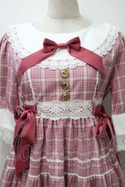 画像3: BABY,THE STARS SHINE BRIGHT / タータンチェックシャーメインワンピース  ピンク S-25-10-24-009-BA-OP-AS-ZT269