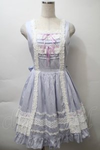 BABY,THE STARS SHINE BRIGHT / レースフリルジャンパースカート  ラベンダー S-25-10-24-011-BA-OP-HR-ZS