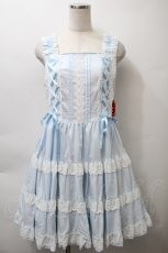 画像1: BABY,THE STARS SHINE BRIGHT / ミルフィーユジャンパースカート（2022年）  サックス S-25-10-24-012-BA-OP-AS-ZS (1)