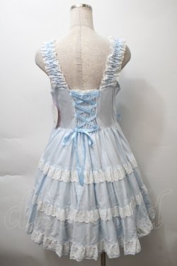 画像2: BABY,THE STARS SHINE BRIGHT / ミルフィーユジャンパースカート（2022年）  サックス S-25-10-24-012-BA-OP-AS-ZS