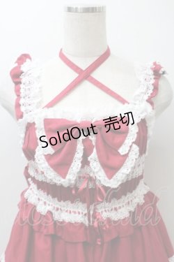 画像3: BABY,THE STARS SHINE BRIGHT / シャーリングベビードールジャンパースカート（2022年）  エンジ S-25-10-24-016-BA-OP-AS-ZS