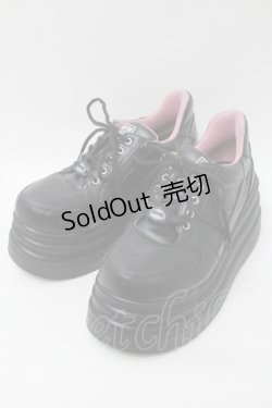 画像1: YOSUKE / 厚底スニーカー 27 黒 S-25-10-26-004-PU-SH-AS-ZS