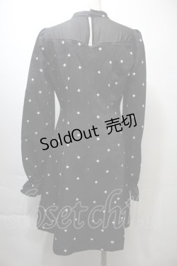 画像2: EAT ME / メディカルクロスプリントワンピース  黒 S-25-10-26-046-LO-OP-AS-ZS