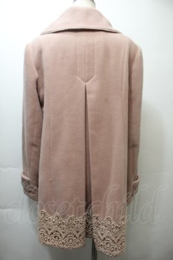 画像2: axes femme / 薔薇ボタンコート  ピンクベージュ S-25-10-26-048-AX-CO-HR-ZS