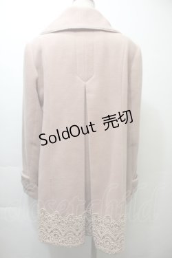 画像2: axes femme / 薔薇ボタンコート  ピンクベージュ S-25-10-26-048-AX-CO-HR-ZS