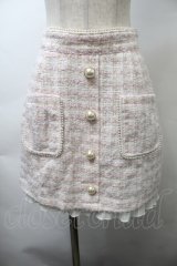 Ank Rouge / ツイードスカート  ピンク S-25-10-26-050-CA-PA-AS-ZS